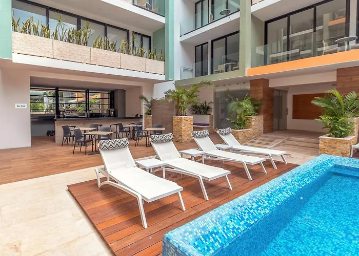 1Br The City - 2 Pools, Gym & Rooftop * Playa del Carmen